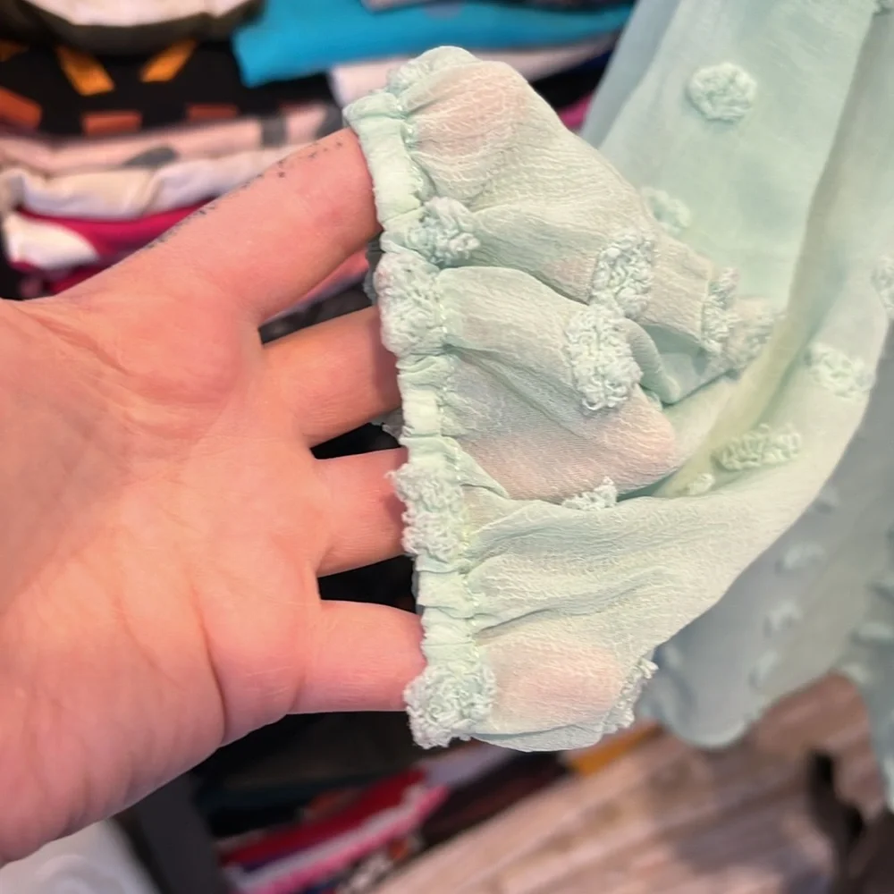 #148. Swiss dot blouse. 3x - Picture 8 of 9